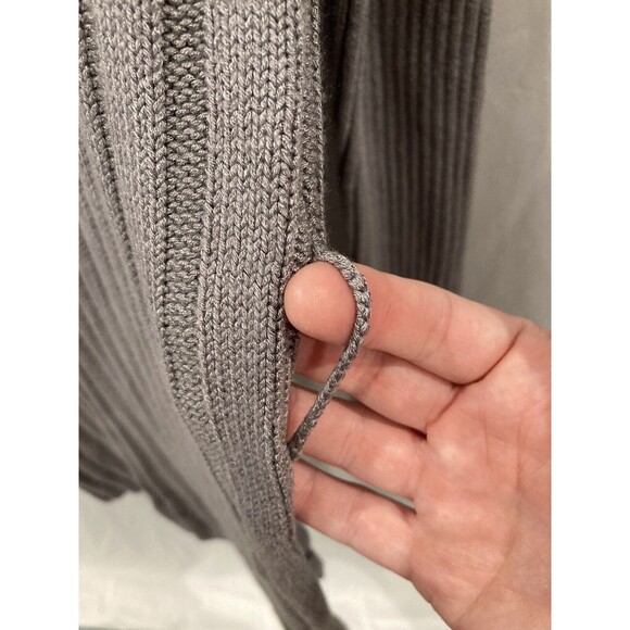 Lovers + Friends Women’s XS Cardigan Long Sleeve Ribbed Open Front Gray Sweater - Picture 6 of 6